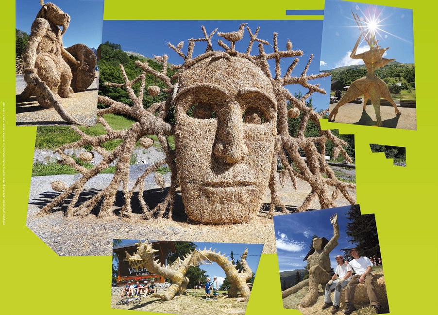 4ème concours de sculpture sur paille et foin à Valloire !