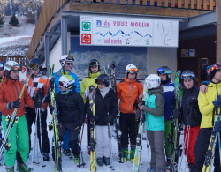 Ski alpin en Haute Maurienne Vanoise pour le collectif VTT XCO